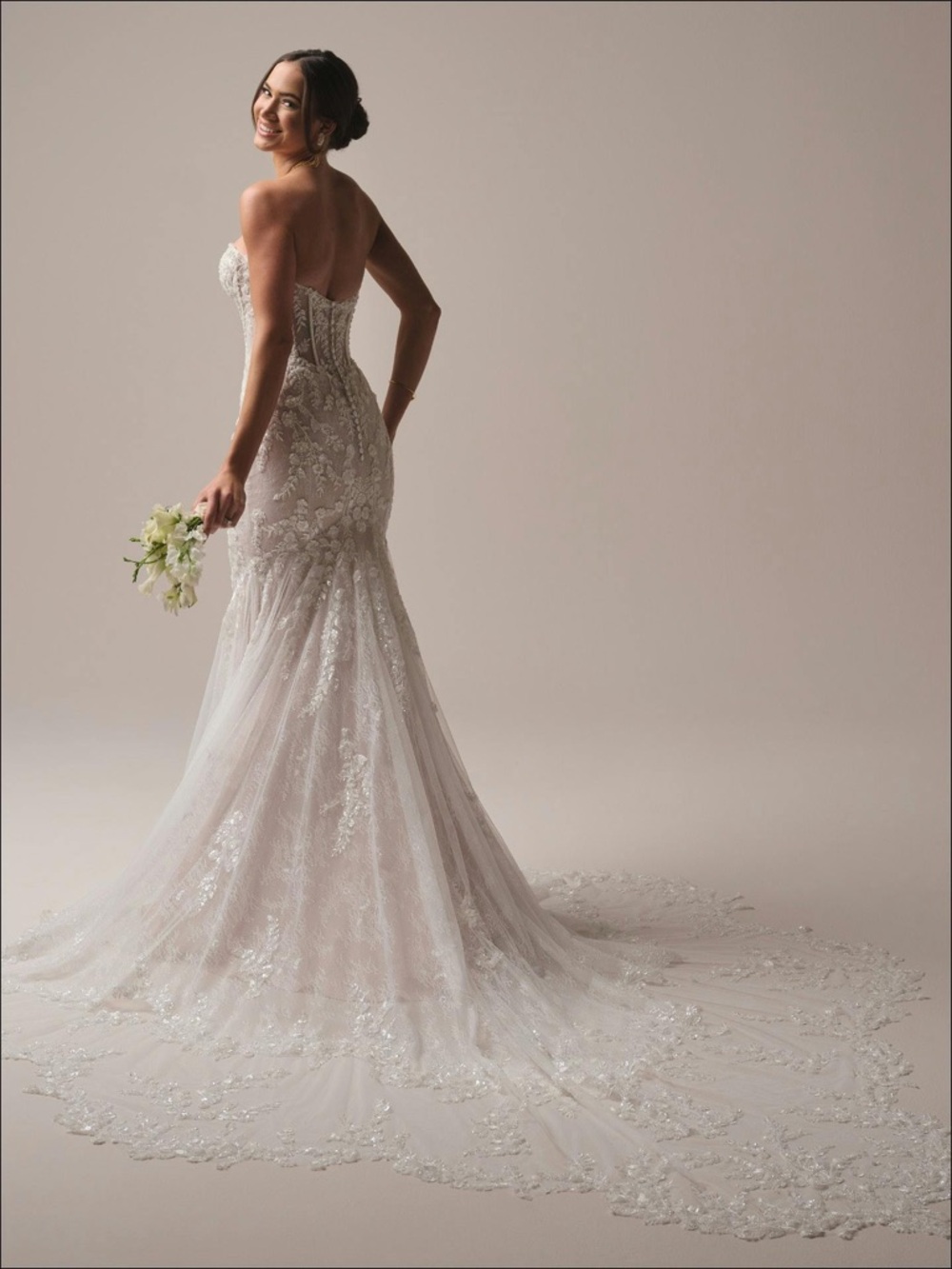 Maggie Sottero NWT NEVER WORN!!Benjie Royale Mermaid Dress - Picture 2 of 7